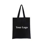 sac main décontracté toile coton imprimé logo personnalisable noir blanc beige simple pratique