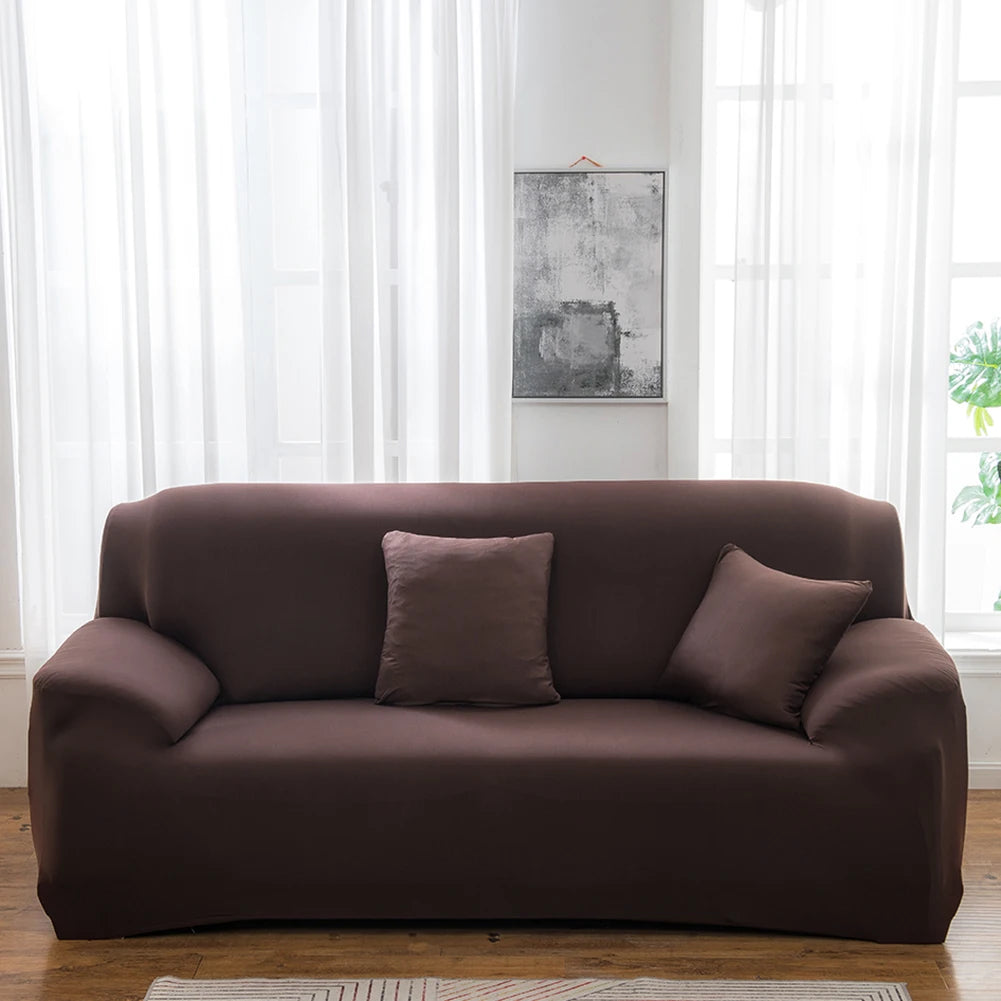 housse canapé moderne gris uni polyestère antibruit coussin lavable machine
