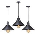 lampe suspendue industrielle conique noire dorée éclairage salon chambre éclairage intérieur E27 adaptable