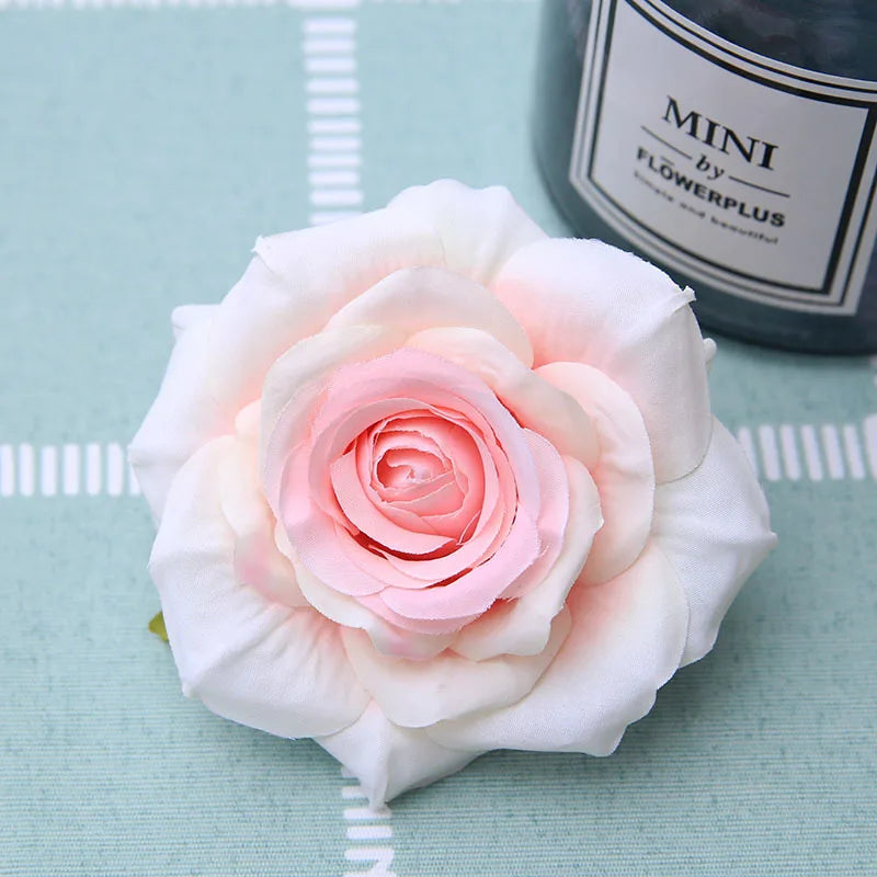 décoration intérieure fleurs artificielles roses soie réaliste blanc rose jaune valentin mariage anniversaire