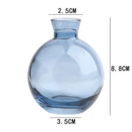 vases transparents modernes vases bleu clair verre minimaliste arrangement fleurs