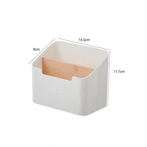 boîte rangement blanche plastique télécommandes stylos accessoires moderne