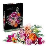 bouquets fleurs artificielles arbres bonsaï diy decoration intérieure assemble rose violet jaune orange vert
