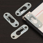 clips fixation cadres argentés vis pratiques suspension murales travail bois