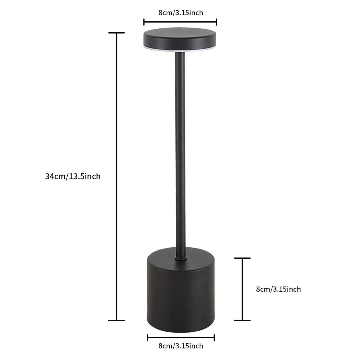 veilleuse led rechargeable tactile or noir blanc moderne couleurs réglable ambiance chambrehôtelbarDecoration
