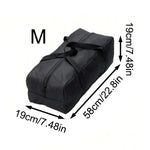 sac transport oxford noir pratique robuste réutilisable bandes velcro poignées fermeture glissière