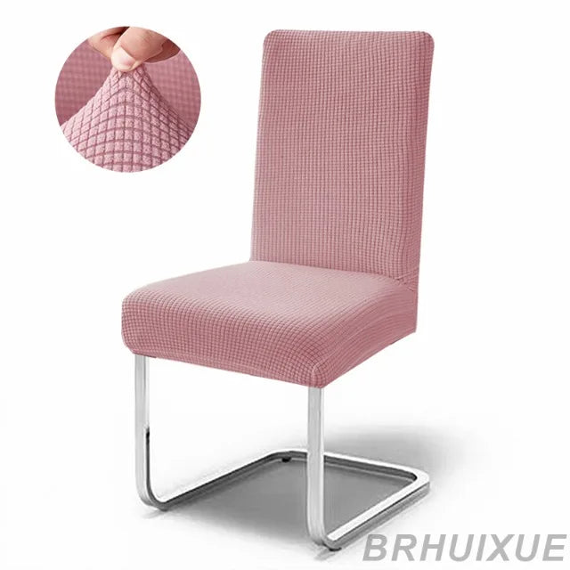 housse chaise jacquard gris moderne adhésif lavable amovible salle manger cuisine