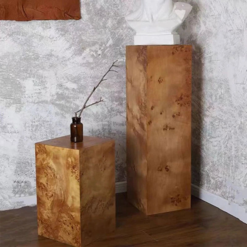 figurines bois modernes decoration intérieure élégante ornements créatifs minimaliste vases livres plantes
