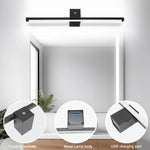 Lampe LED rechargeable interrupteur tactile moderne blanc noir 6000mAh variable