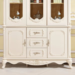 applique murale bois massif sculptée fleurs classique baroque décoration maison beige clair