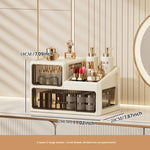 boîte rangement cosmétiques tiroirs compartiments moderne beige clair pliables PP haute qualité étagères bijoux