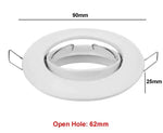 projecteur led spot noir blanc moderne clips métalliques facile entrée lumière ronde adjustableintérieur