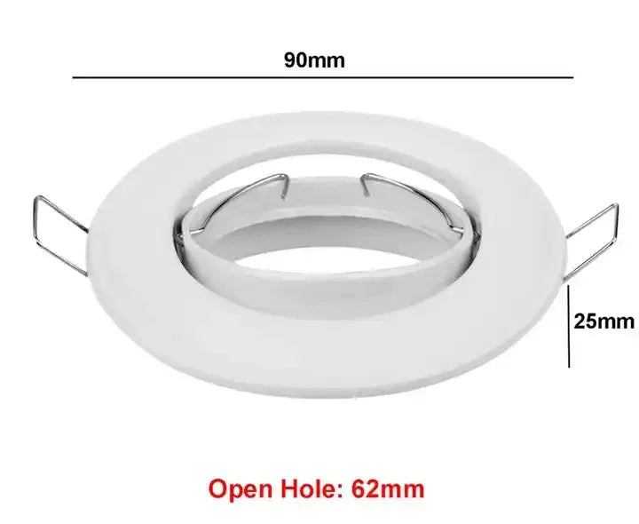 projecteur led spot noir blanc moderne clips métalliques facile entrée lumière ronde adjustableintérieur