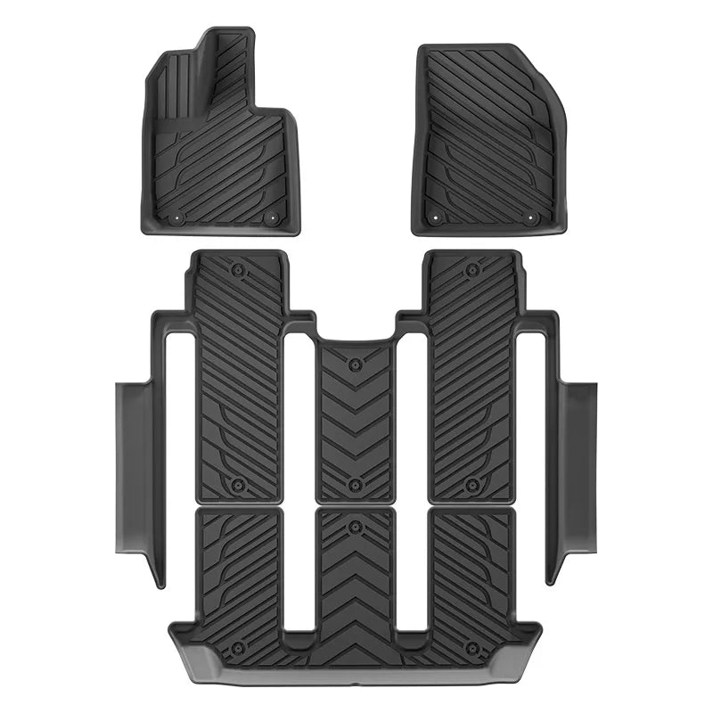 tapis sol voiture noir rayures diagonales moderne tapis avant arrière coffre imperméable antidérapant