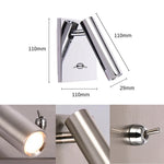 Applique murale LED carrée blanc chaud