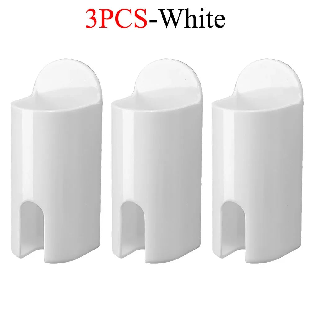 porte brosses dents blanc transparent adhésif moderne minimaliste
