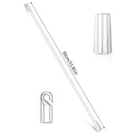 rideau transparent moderne tige verticale embout fixation boîte rangement