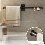 support mural serviettes plaque adhésive moderne noir lisse respectueux environnement chambre