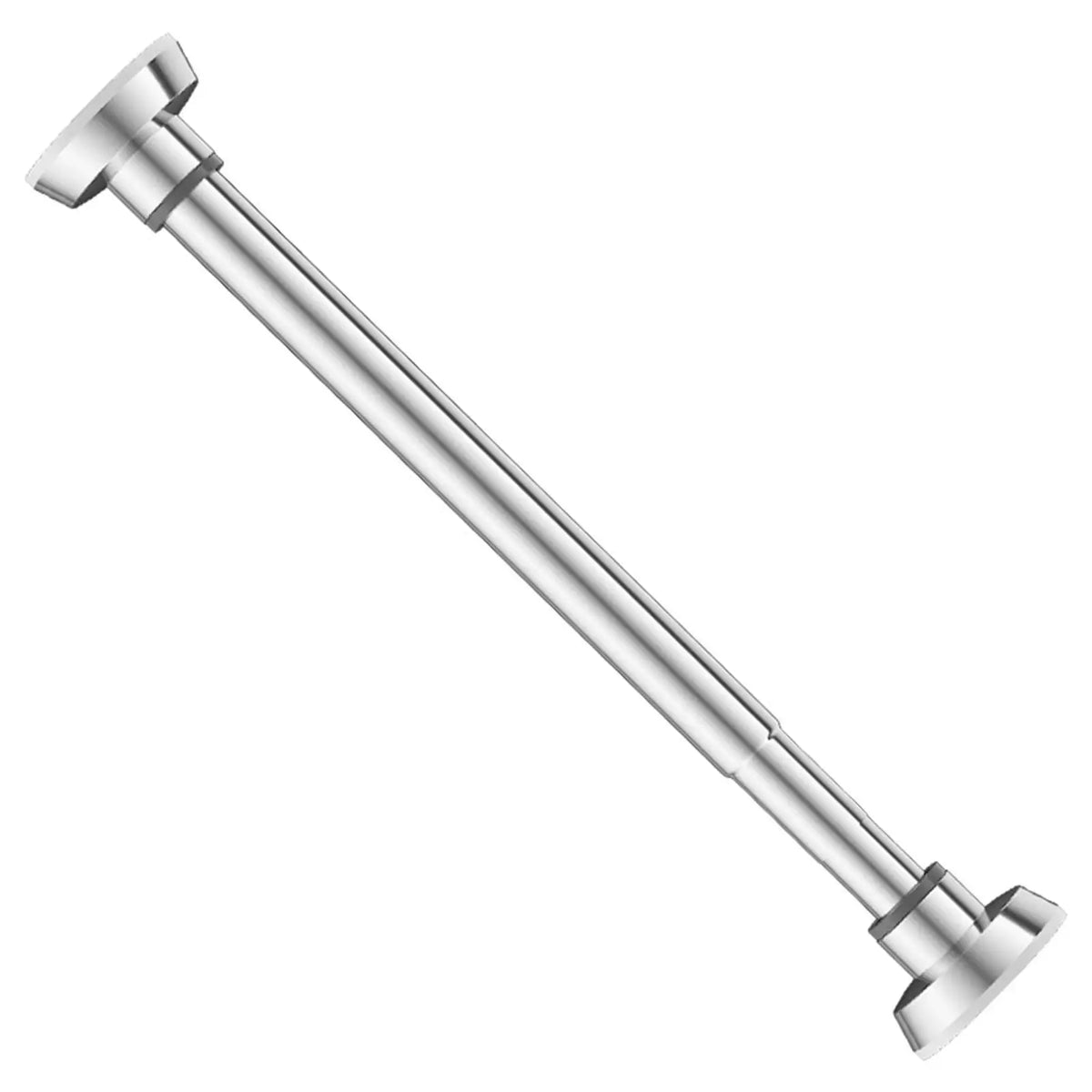 tige rideau extensible métal argenté moderne ajustable 35cm 55cm 70cm 110cm 140cm