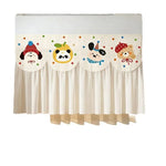 rideau protection climatiseur tissu écologique adhésif motifs animaux mignons couleurs vives plissé sans perçage