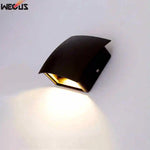 applique murale led moderne noir ip65 résistante extérieur intérieur fixations vis