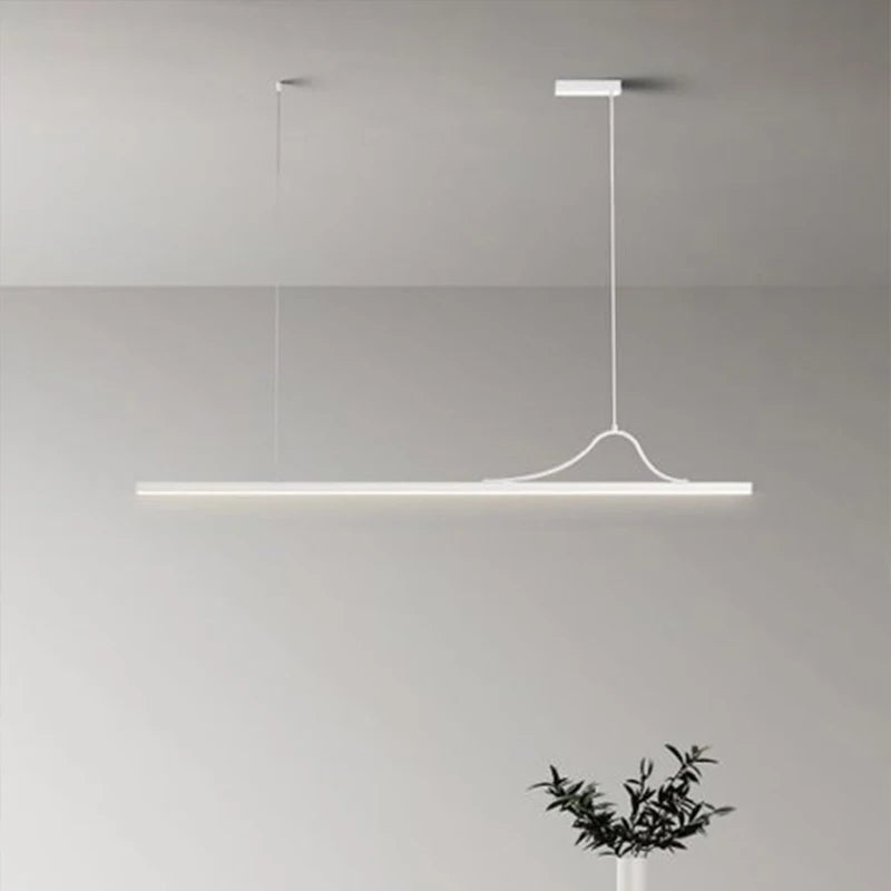 suspension lumineuse moderne pendentif led blanc noir marron clair minimaliste aluminium