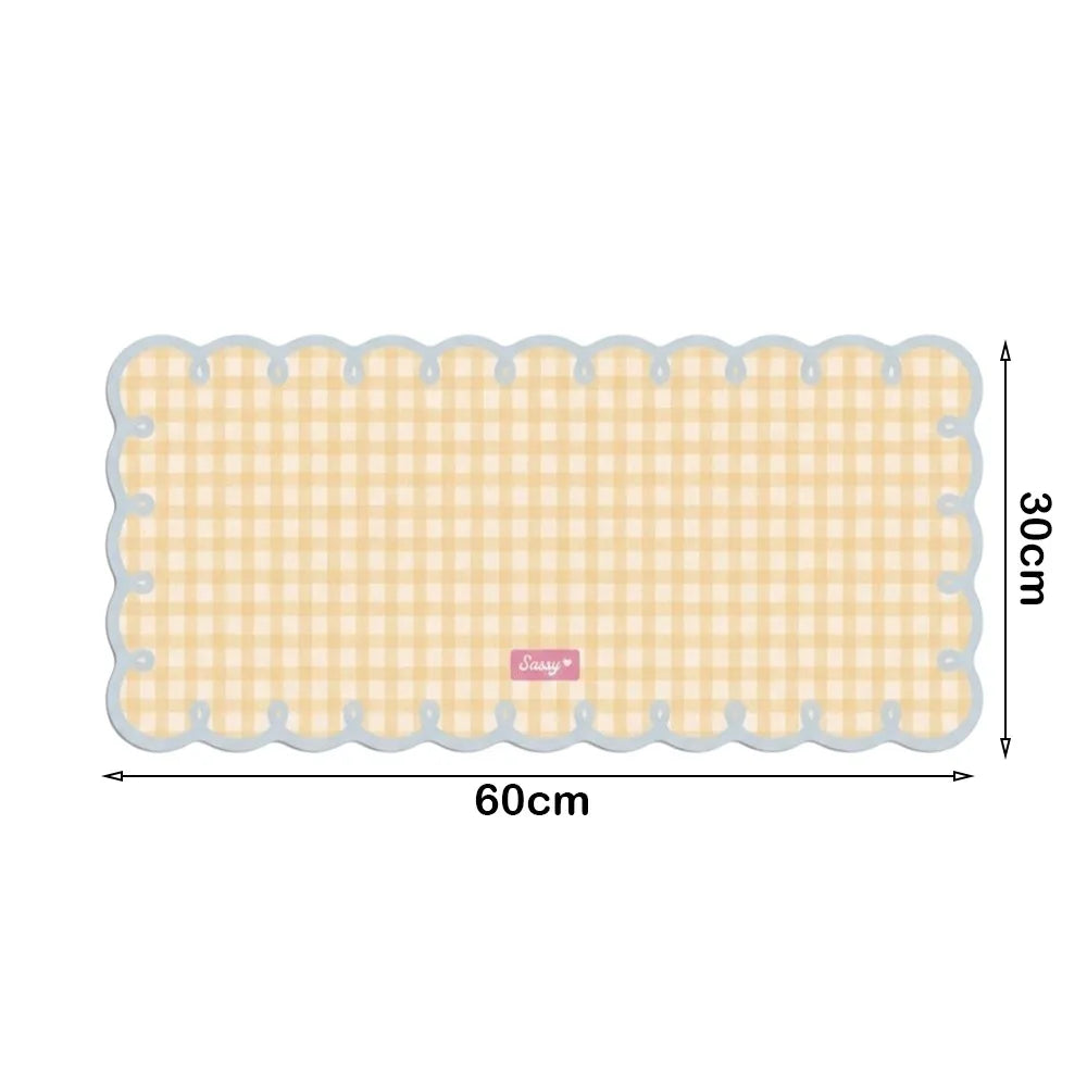 tapis moderne carreaux beige rose bleu adhésif 30x60cm 35x80cm opaquet décors