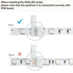 connecteurs led angle 90 degrés blanc pin rgb 12v clips instructions guide