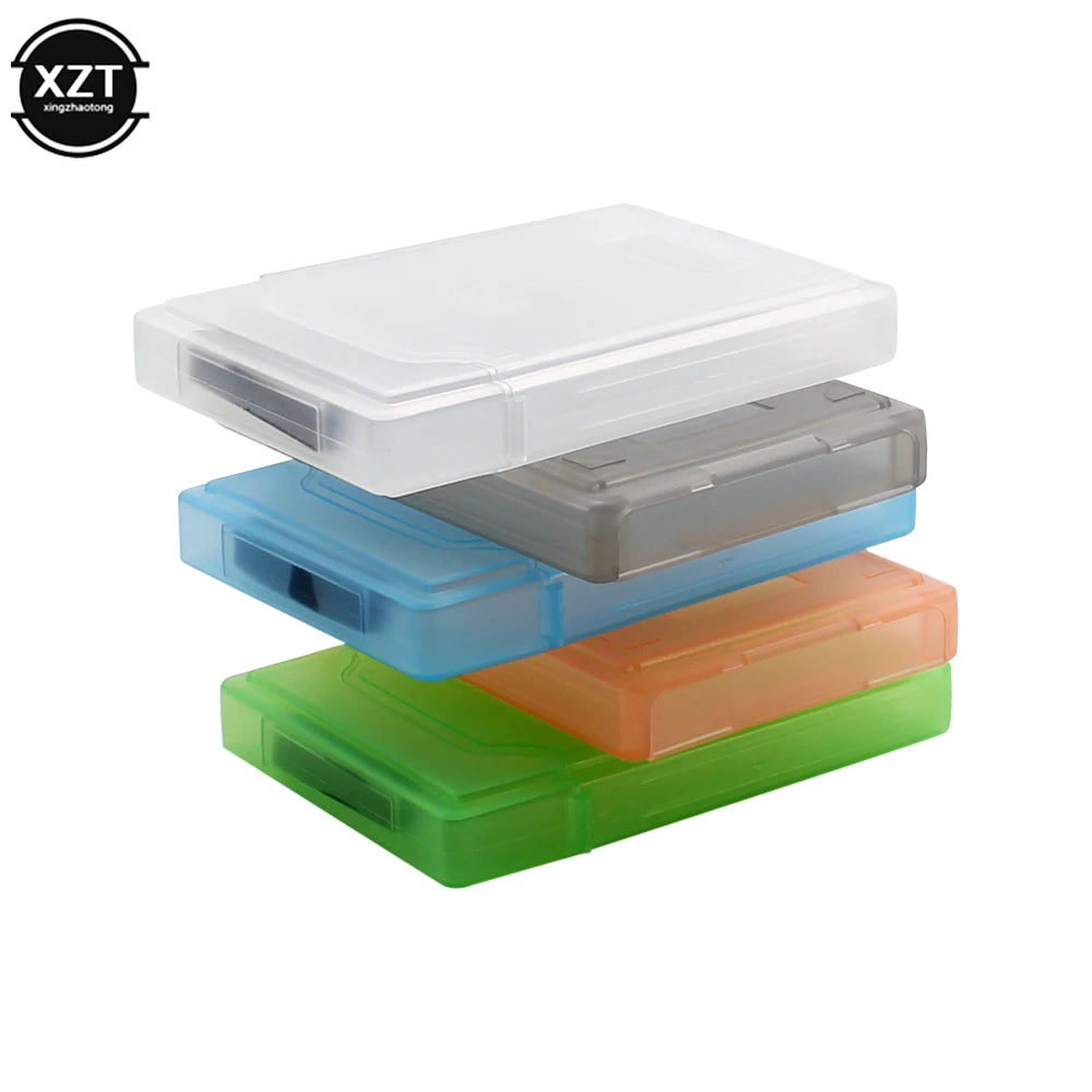 boîte rangement disque dur pratique moderne vert orange bleu gris blanc poignée câble usbclé