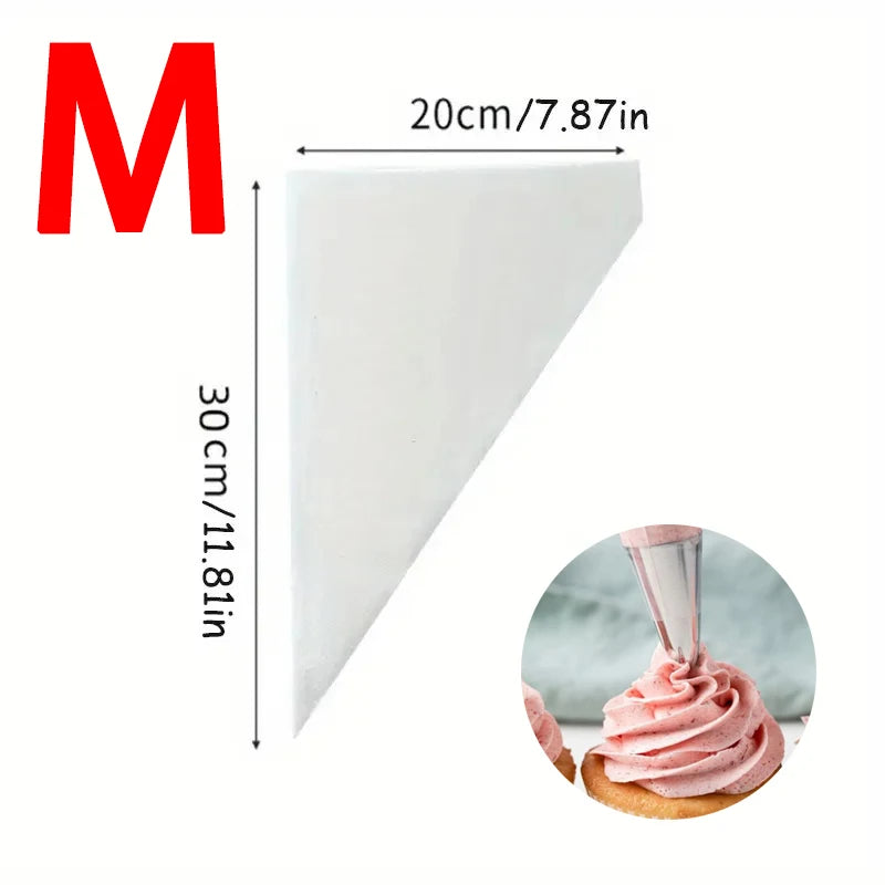 sacs pâtisserie jetables beige texture rugueuse aiguille conique respectueux environnement 100 pièces