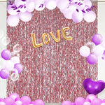 rideau pailleté bleu clair argenté décoration murale festive fête anniversaire mariage Noël