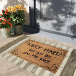 tapis antidérapant caoutchouc imprimé humoristique entrée maison résistant bactéries extérieur garage sol porte