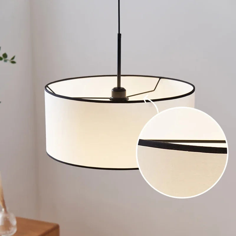 suspension lumineuse tissu blanc moderne chambre salon led 110 260v 3000k 6000k 2000 82000lm