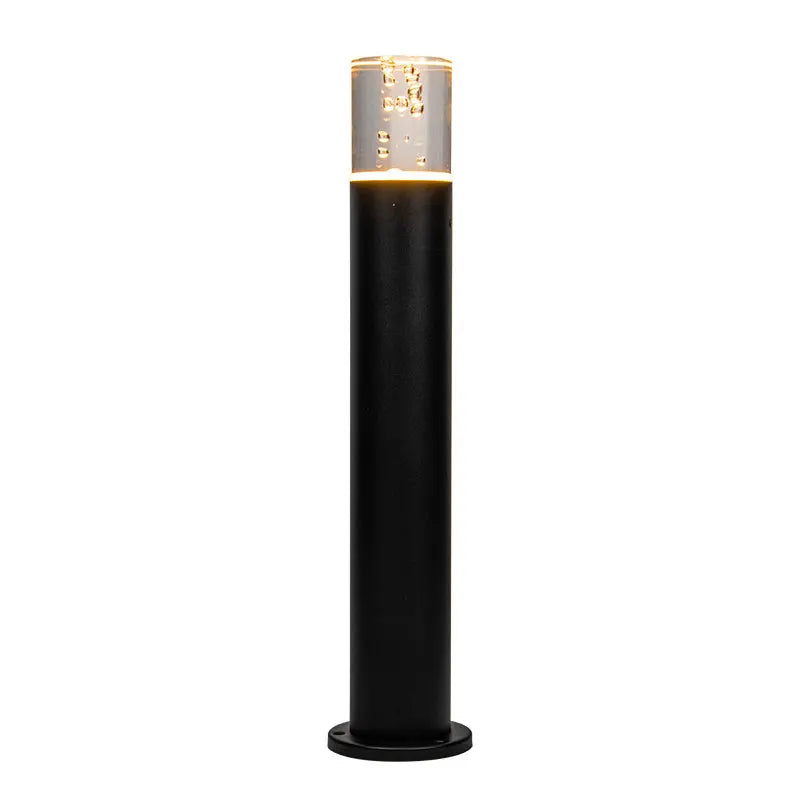 lampe led extérieure étanche noire moderne ip65 acier base circulaire flux lumineux 2492000