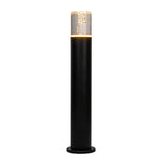 lampe led extérieure étanche noire moderne ip65 acier base circulaire flux lumineux 2492000