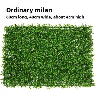 décoration murale moderne plante artificielle vert feuilles rondes herbe plastique extérieur intérieur accrochable haute