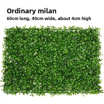 décoration murale moderne plante artificielle vert feuilles rondes herbe plastique extérieur intérieur accrochable haute