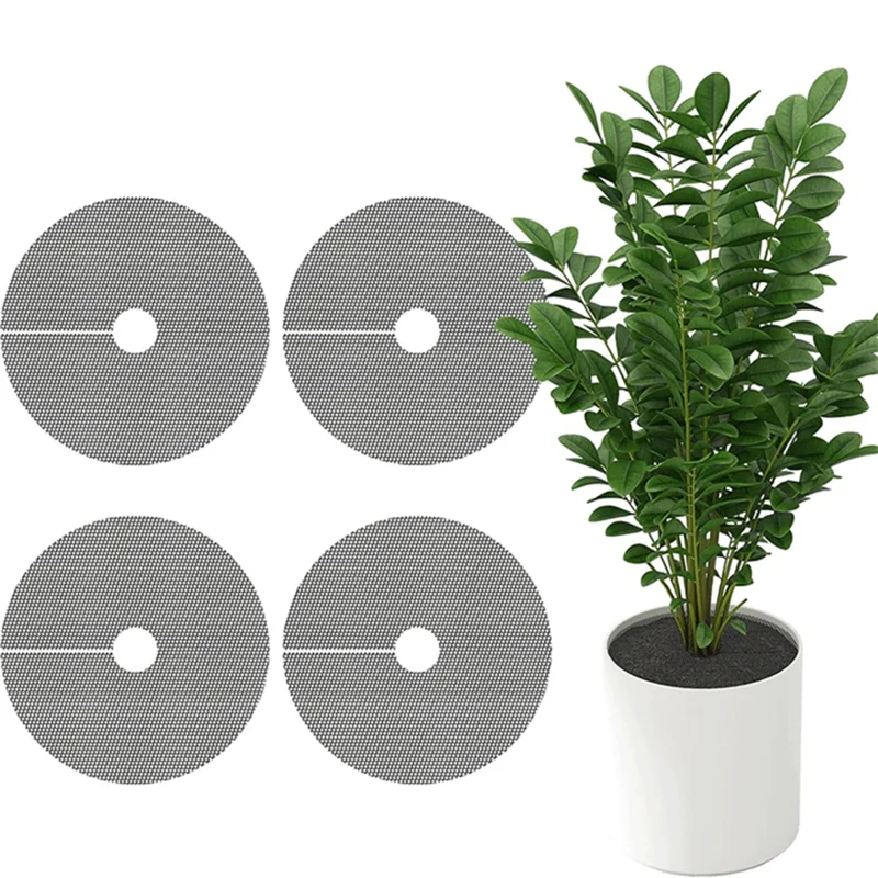 grille pot plante couverture protection sol prévention chat élastique fixe plante zz agrume ficus