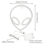 lampe led alien rose jaune bleu yeux circulaires moderne batterie cable usb intérieur