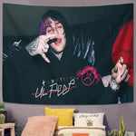 tapisserie moderne lil peep noir rose chambre salon 39x59inch 47x71inch