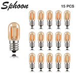ampoules led filament amber glass vintage e12 blanc chaud 2200k dimmable 6pcs