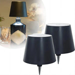 lampe table led rechargeable noir moderne switch tactile tringle fixeDecorationBureauVACANCES