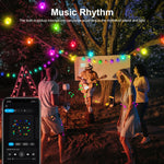 guirlande lumineuse led 15m 30m bluetooth wifi violet jaune bleu moderne clips usb