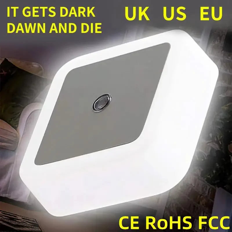 veilleuse led rectangle moderne blanc gris bleu jaune rose adhésif interrupteur tactile certifications ul