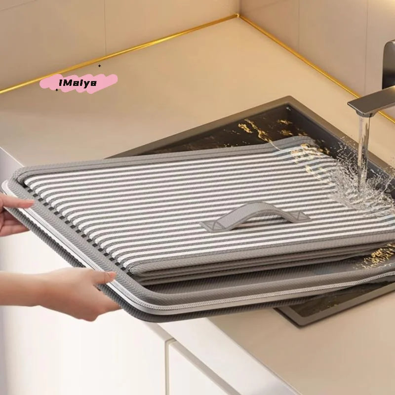 boîtes rangement réutilisables gris beige blanc rayures horizontales moderne pratique poignées fermeture glissière