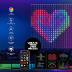 guirlandes led modulables multicolores pixel art motifs variés app contrôlables waterproof ip65