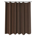 rideau douche moderne polyester opaque plis verticaux gris marron bleu blanc tringle rideau
