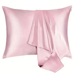 protège oreiller gris uni moderne 100 polyester fermeture glissière hypoallergénique respirant satin