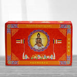 statues bouddha complète kit rituel instructions poudre sacrée rouleaux prières traditionnellements décoratives