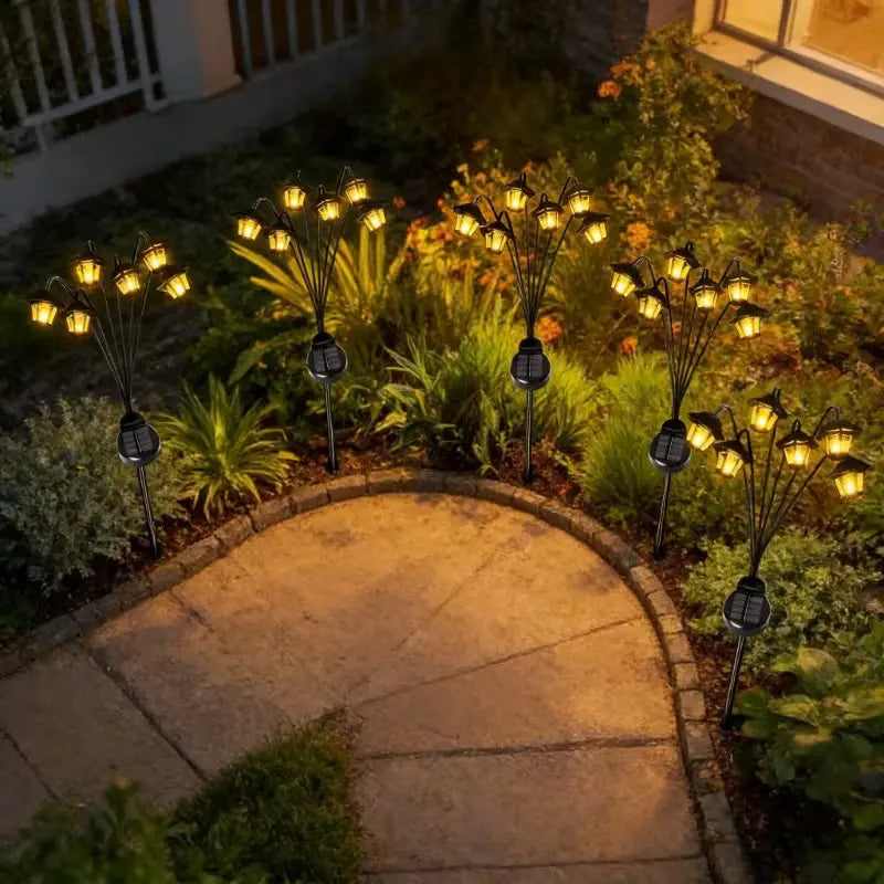 lampions solaires extérieurs noirs led modernes jardin facile certifiés ip65 abs